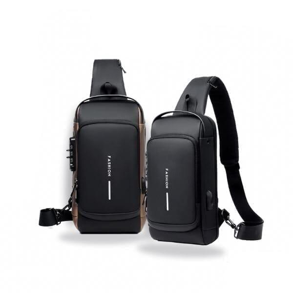 Mochila Masculina Anti-Furto com Senha USB Slim Bag